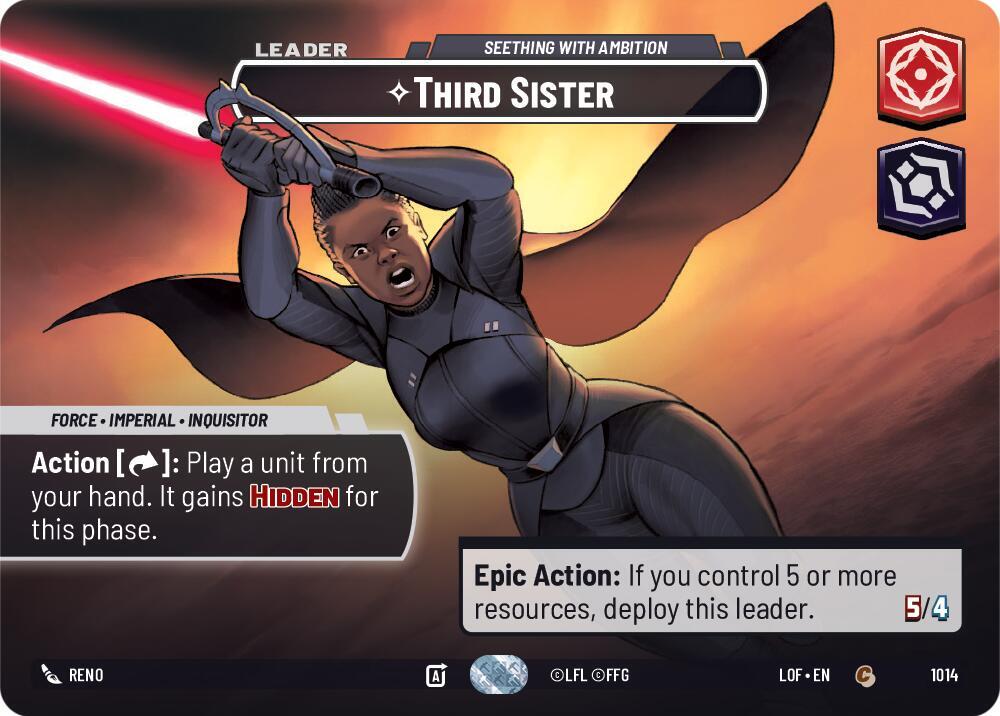 Third Sister - Seething With Ambition (Showcase), Legends of the Force 1014