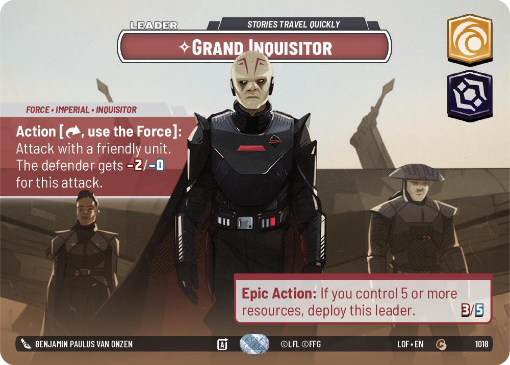 Grand Inquisitor - Stories Travel Quickly (Showcase), Legends of the Force 1018