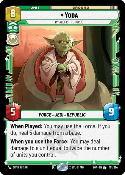 Yoda - My Ally is the Force, Legends of the Force 101/264