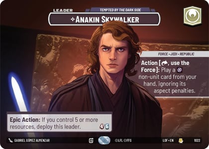 Anakin Skywalker - Tempted by the Dark Side (Showcase), Legends of the Force 1022