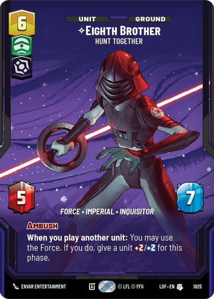 Eighth Brother - Hunt Together (Prestige), Legends of the Force 1025