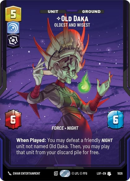 Old Daka - Oldest and Wisest (Prestige), Legends of the Force 1026