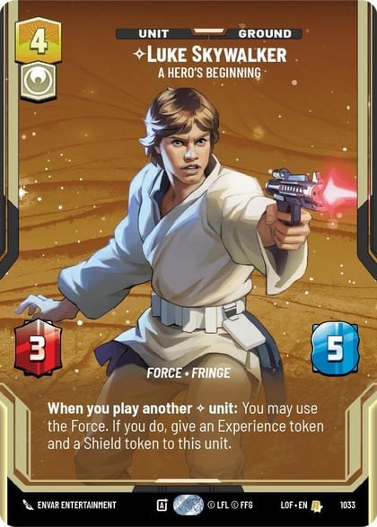 Luke Skywalker - A Hero's Beginning (Prestige), Legends of the Force 1033