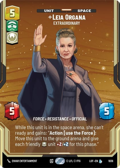 Leia Organa - Extraordinary (Prestige), Legends of the Force 1036