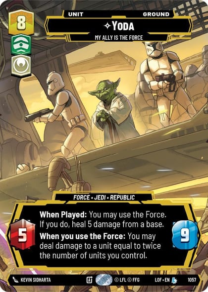 Yoda - My Ally is the Force (Prestige), Legends of the Force 1057