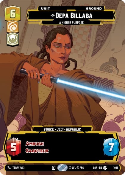 Depa Billaba - A Higher Purpose (Prestige), Legends of the Force 1061
