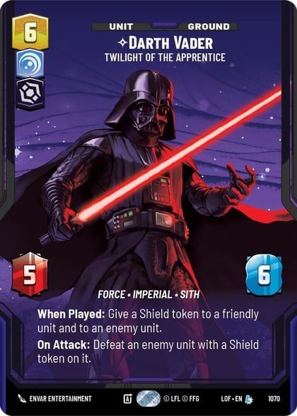 Darth Vader - Twilight of the Apprentice (Prestige Foil), Legends of the Force 1070