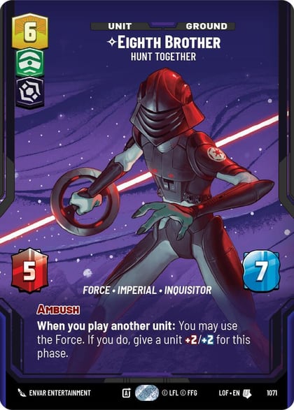 Eighth Brother - Hunt Together (Prestige Foil), Legends of the Force 1071