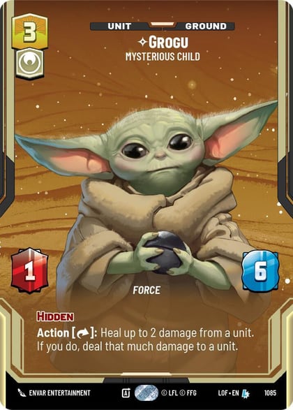 Grogu - Mysterious Child (Prestige Foil), Legends of the Force 1085