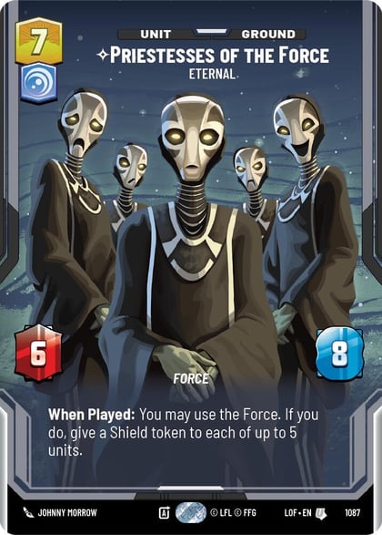 Priestesses of the Force - Eternal (Prestige Foil), Legends of the Force 1087