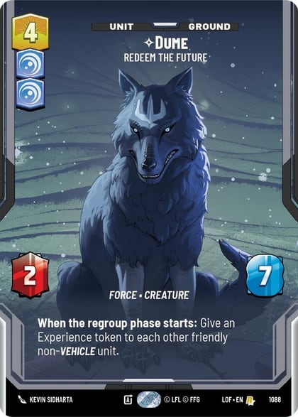 Dume - Redeem the Future (Prestige Foil), Legends of the Force 1088