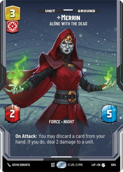 Merrin - Alone with the Dead (Prestige Foil), Legends of the Force 1094