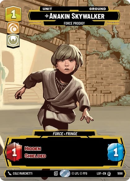 Anakin Skywalker - Force Prodigy (Prestige Foil), Legends of the Force 1098