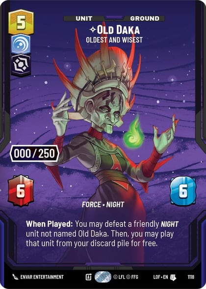 Old Daka - Oldest and Wisest (Serialized), Legends of the Force 1118