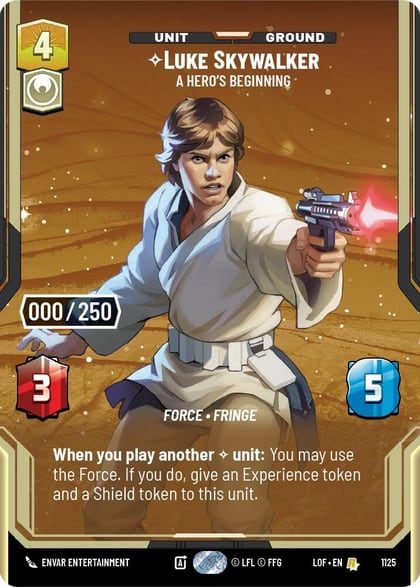 Luke Skywalker - A Hero's Beginning (Serialized), Legends of the Force 1125