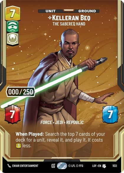 Kelleran Beq - The Sabered Hand (Serialized), Legends of the Force 1132
