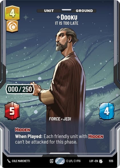Dooku - It Is Too Late (Serialized), Legends of the Force 1135