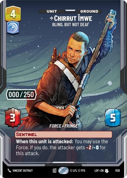 Chirrut Imwe - Blind, but not Deaf (Serialized), Legends of the Force 1138