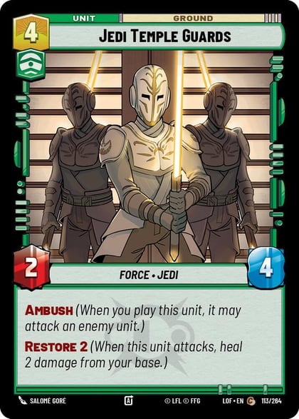 Jedi Temple Guards, Legends of the Force 113/264
