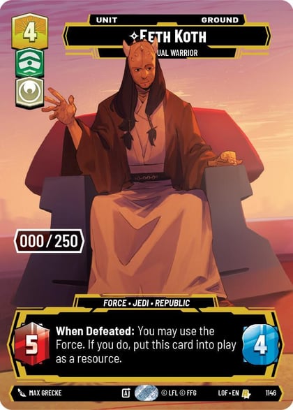 Eeth Koth - Spiritual Warrior (Serialized), Legends of the Force 1146