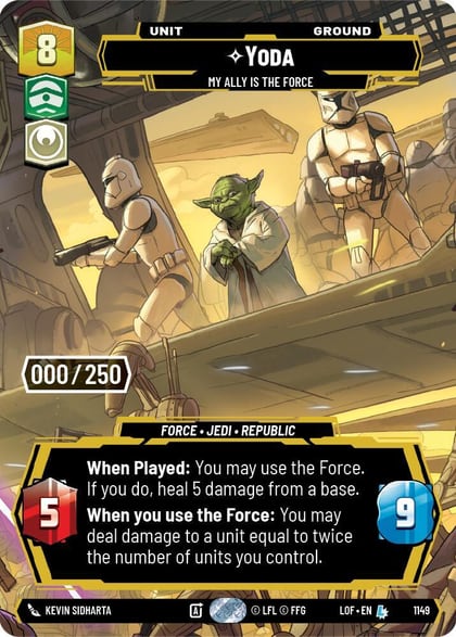 Yoda - My Ally is the Force (Serialized), Legends of the Force 1149