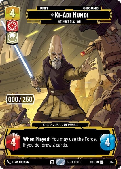Ki-Adi-Mundi - We Must Push On (Serialized), Legends of the Force 1150