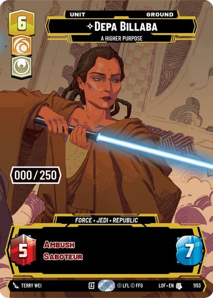 Depa Billaba - A Higher Purpose (Serialized), Legends of the Force 1153