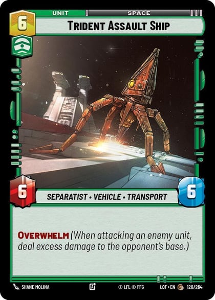 Trident Assault Ship, Legends of the Force 120/264