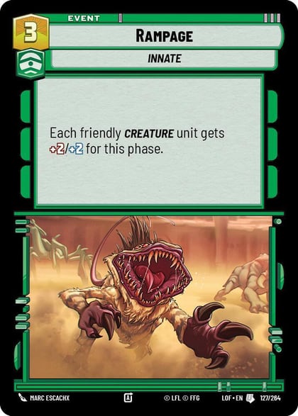 Rampage, Legends of the Force 127/264