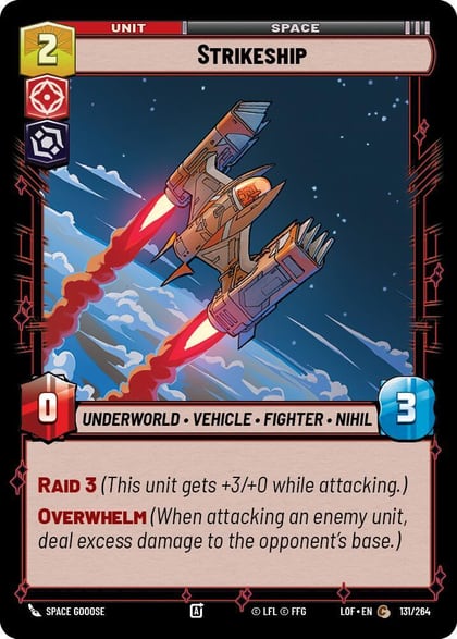 Strikeship, Legends of the Force 131/264