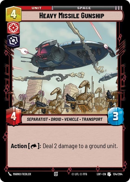 Heavy Missile Gunship, Legends of the Force 134/264