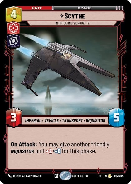 Scythe - Intimidating Silhouette, Legends of the Force 135/264