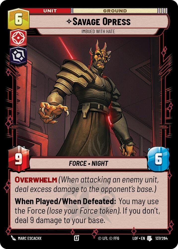 Savage Opress - Imbued With Hate, Legends of the Force 137/264