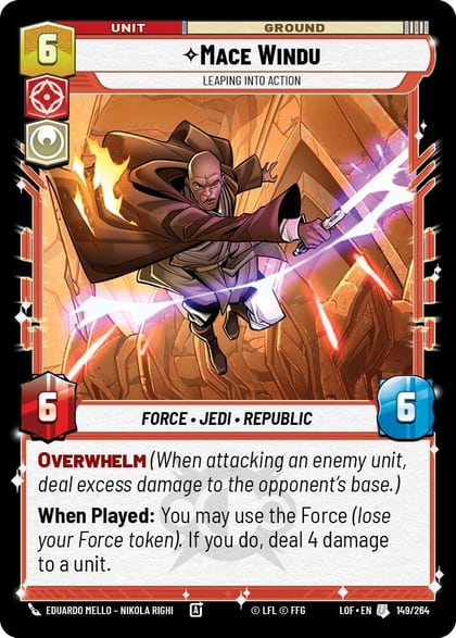 Mace Windu - Leaping into Action, Legends of the Force 149/264
