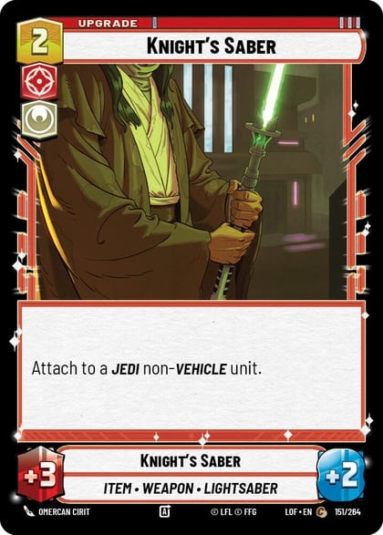 Knight's Saber, Legends of the Force 151/264