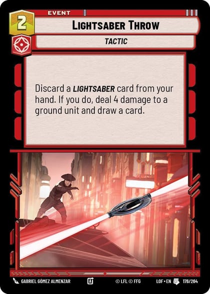 Lightsaber Throw, Legends of the Force 176/264