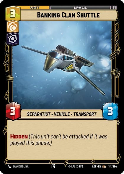 Banking Clan Shuttle, Legends of the Force 181/264