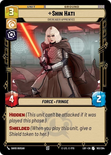 Shin Hati - Overeager Apprentice, Legends of the Force 183/264