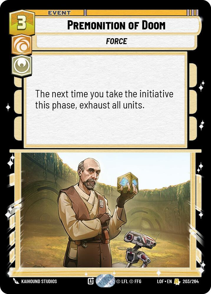 Premonition of Doom, Legends of the Force 203/264