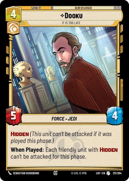 Dooku - It Is Too Late, Legends of the Force 211/264