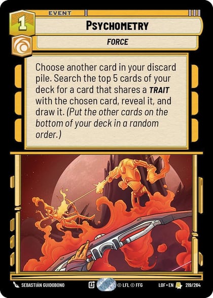 Psychometry, Legends of the Force 219/264