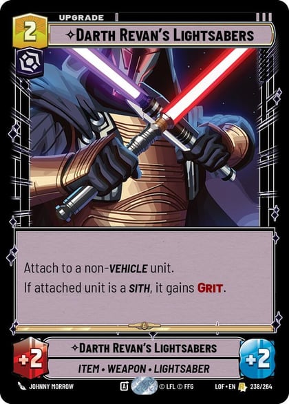 Darth Revan's Lightsabers, Legends of the Force 238/264