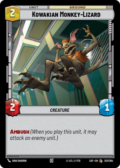 Kowakian Monkey-Lizard, Legends of the Force 257/264