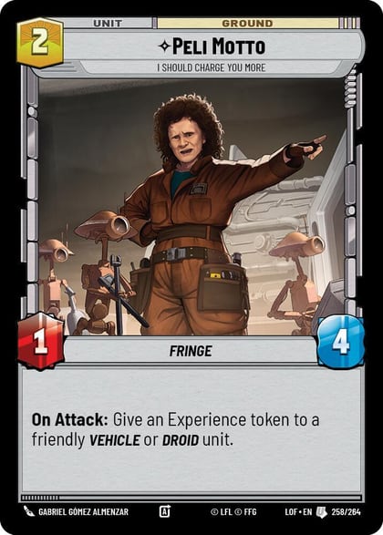 Peli Motto - I Should Charge You More, Legends of the Force 258/264