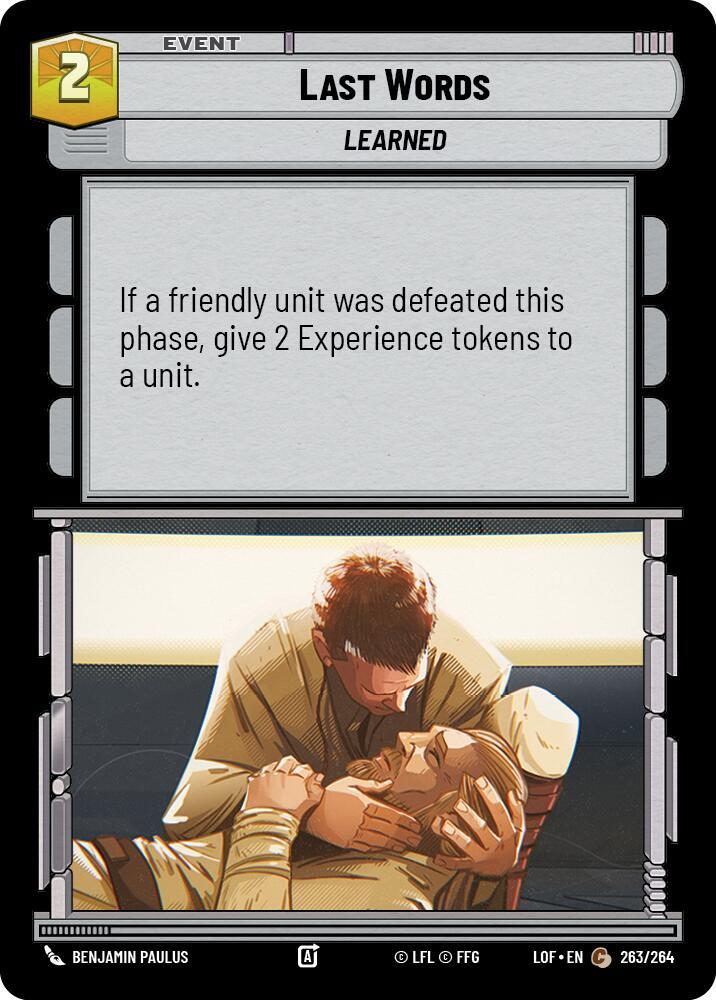 Last Words, Legends of the Force 263/264
