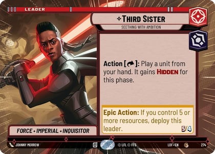 Third Sister - Seething With Ambition (Hyperspace), Legends of the Force 274