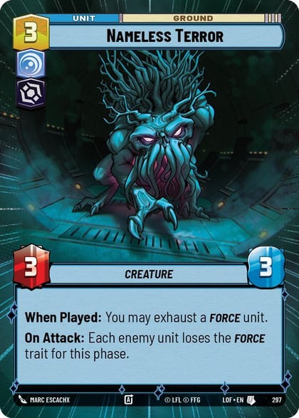 Nameless Terror (Hyperspace), Legends of the Force 297
