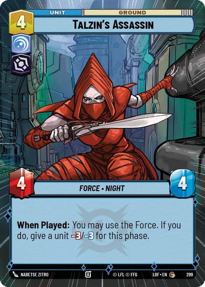 Talzin's Assassin (Hyperspace), Legends of the Force 299