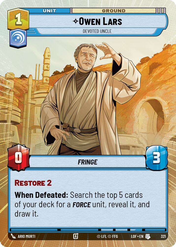 Owen Lars - Devoted Uncle (Hyperspace), Legends of the Force 321