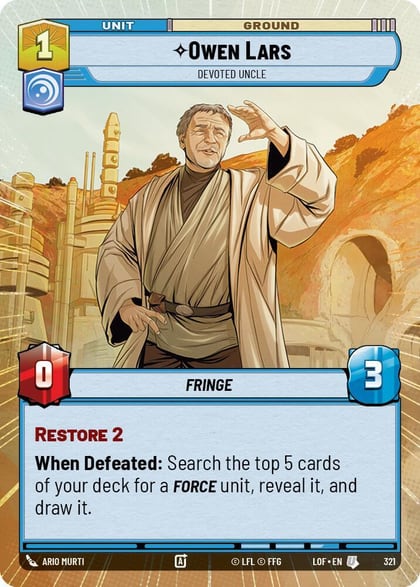 Owen Lars - Devoted Uncle (Hyperspace), Legends of the Force 321